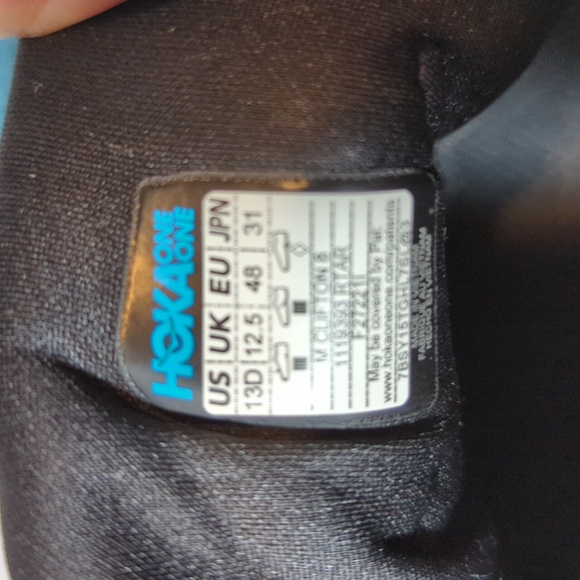 Hoka One One Clifton 8 Men's Real Teal, Aquarelle 1119393 RTAR size 13d - Picture 12 of 15